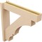 Ekena Millwork 5 1/2-in W x 26-in D x 26-in H Balboa Block Rough Cedar Woodgrain TimberThane Outlooker, Primed Tan OUTUR055X26X26BOA44RCPR - alternate 3